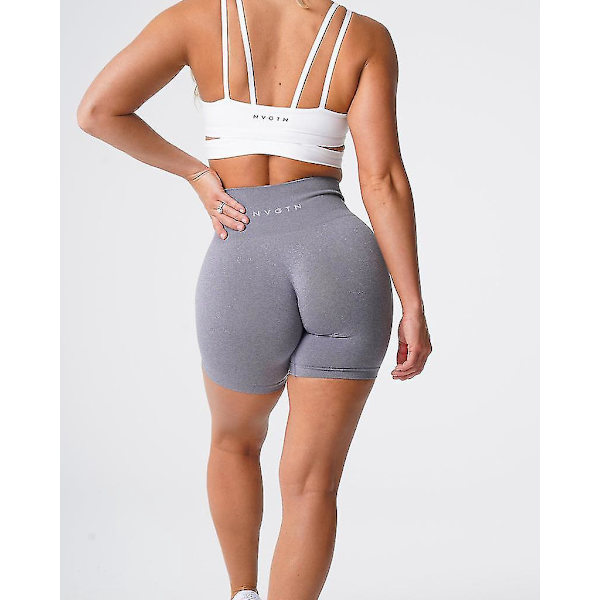 Seamless Pro Kvinders Fitness Shorts Elastisk Åndbar Lysegrå