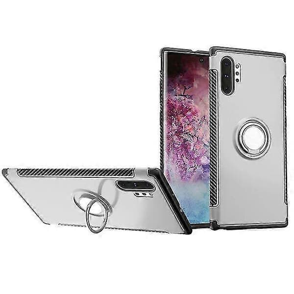Galaxy S10 5G Silver Skyddsskal med Inbyggt Stativ