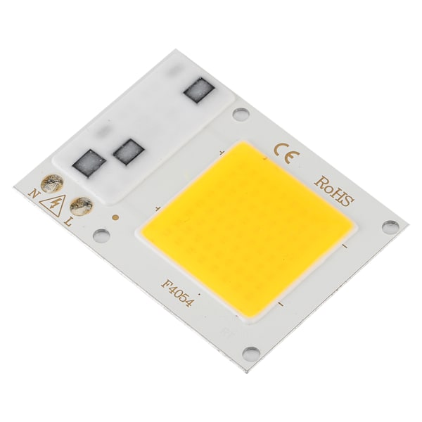 50W 220V Varmt Hvid Høj Effekt LED Chip Højspænding COB Lyskilde Lystilbehør