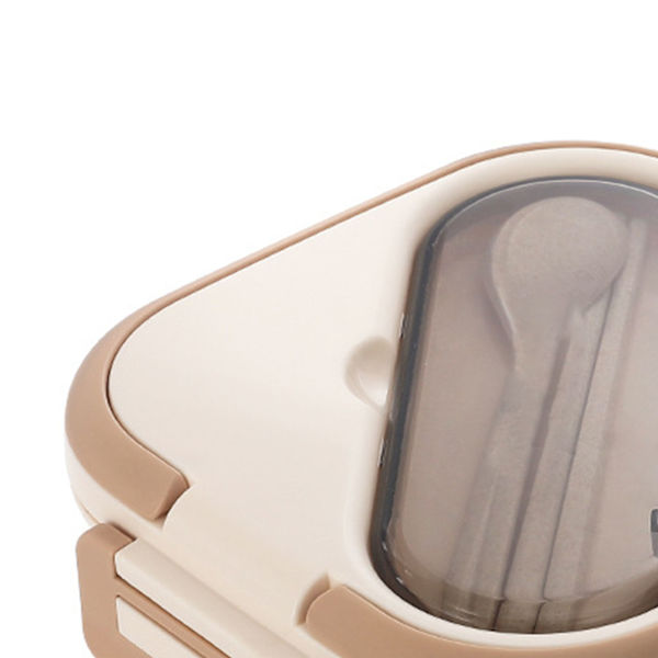 Bento Box Plastfack Isolerade Läcksäker Lunchbox för skolarbete Mikrovågssäker Khaki