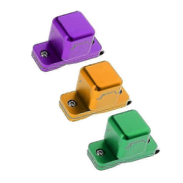 Lilla metal præcisionsbillardkridtholder med bælteclips Purple