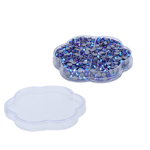 Strass Stenar Ren Klar Dekorativt Glas Nagelstenar för DIY Hantverk Kläder Väska JM201 Blå AB