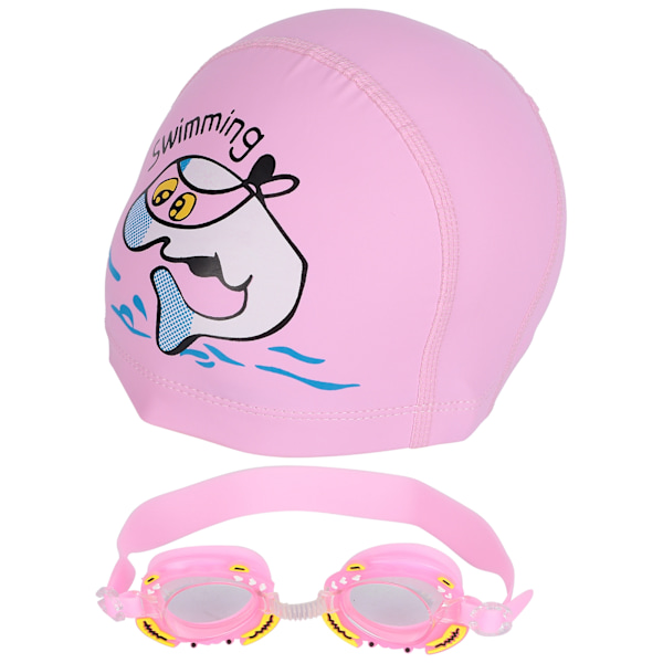 Simglasögon för barn Pojkar Flickor Antidim Simglasögon Söt krabba tecknad(Rosa krabba)