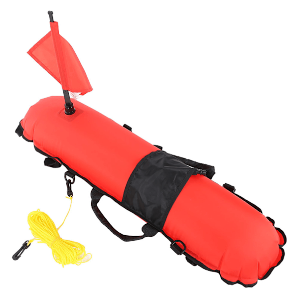 FORTSETT Dykking Oppblåsbar Torpedoboj Signal Flyteball & Flagg