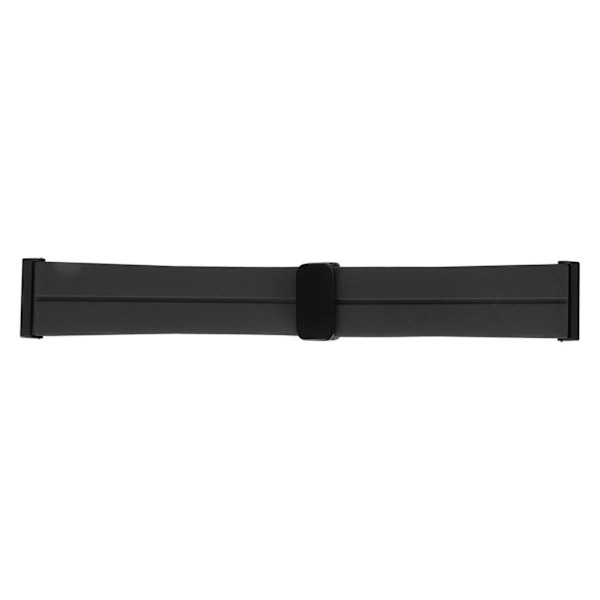 Silikonrem med hurtigspænde til sportsure med 24 mm magnetisk foldbart spænde Passer til Suunto 7 9 D5i Sort