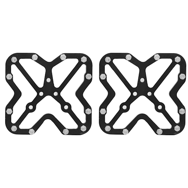 1 Par Aluminiumlegering Cykelplattform Adaptrar för SPD Svart