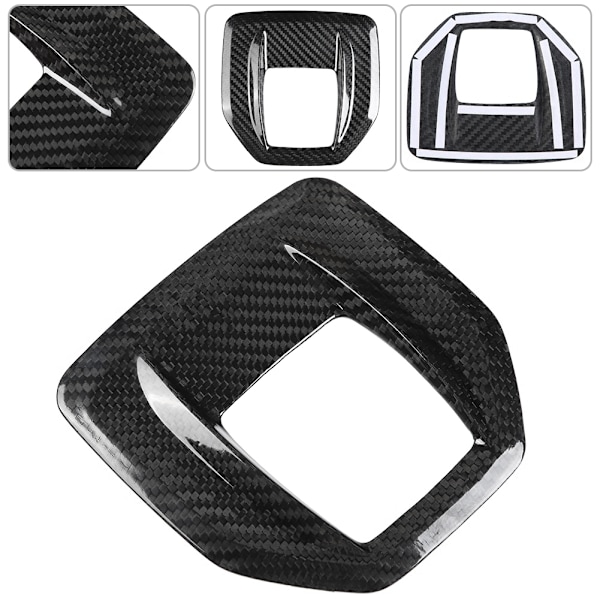 Kolfiber Center Console Växelspak Panel Cover Trim för Alfa Romeo Giulia Stelvio 17‑19