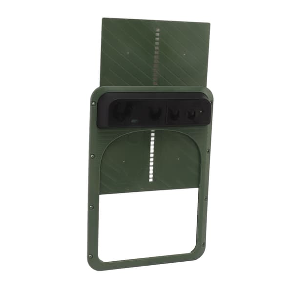 Automatic Chicken Coop Door Plastic Battery Powered Light Sensing Automatic Chicken Door for Farm Olive Green