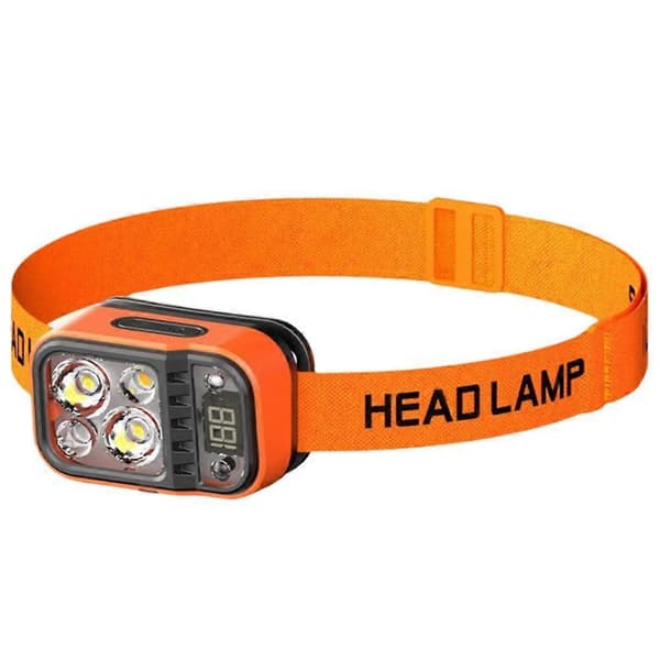 LED-hodelykt Type-C Oppladbar hodelykt Pannebåndslampe 3 moduser