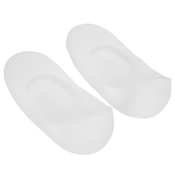 Silikongel fuktgivande strumpor Antisprickbildning Andas halkfri fotvårdsskydd (Vit L för 20,5 x 10 cm 8,1 x 3,9 tum)