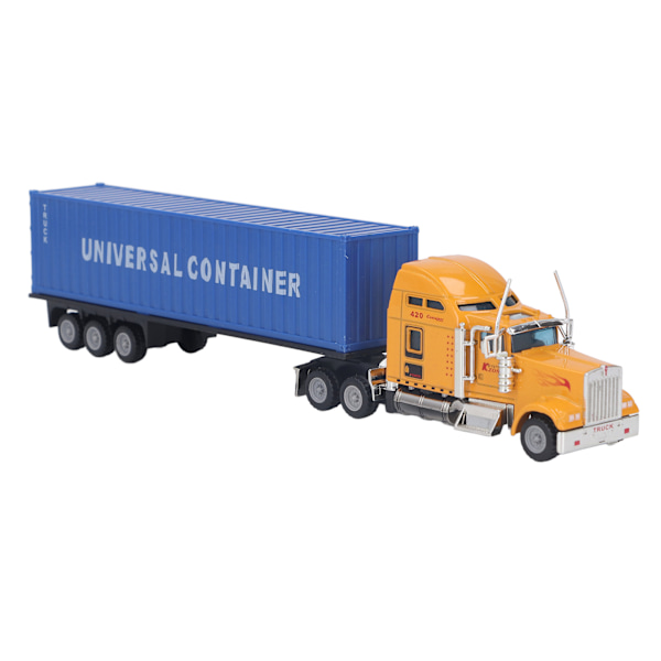 1:65 Containerbil Lekebil Legering Shell Vivid Container Traktor Trailer Modell Lekebil for barn Gutter Jenter Barn