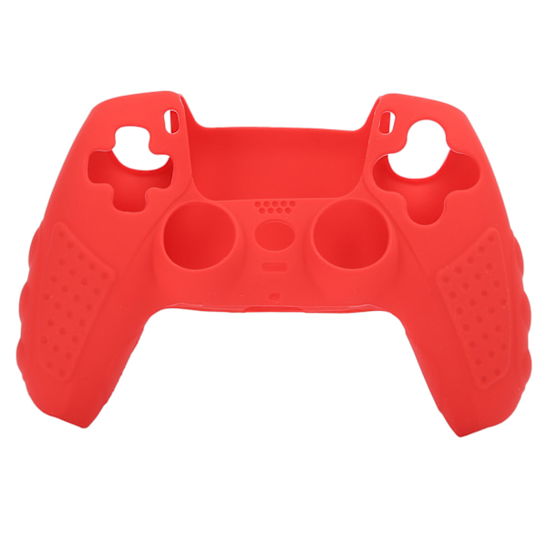 Matvarekvalitet Sklisikker Silikon Spillkonsollbeskyttelse Gamepad Håndtak Grep for PS5 Joystick (Rød)