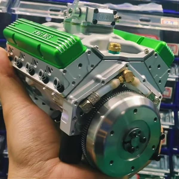 V8 Small Block Engine Modelbyggesæt, Cison V8 Byg Din Egen STEM V8 Modelmotor Til Voksne