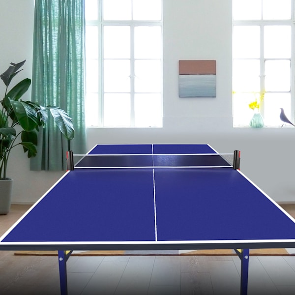 Pöytätennis Ping Pong -tuki Ulosvedettävä verkkausverkko (musta ja punainen)