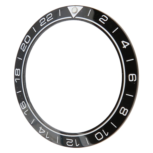 Watch Bezel Insert 41,5 mm Keramisk Watch Bezel Ring Reparationstillbehör för urmakare Svart bas Vit siffra