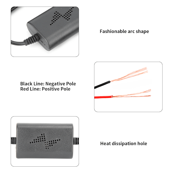 12V/24V till 5V 2.5A bil hård trådsats parkeringsmonitor konverterkabel Mini USB höger armbåge