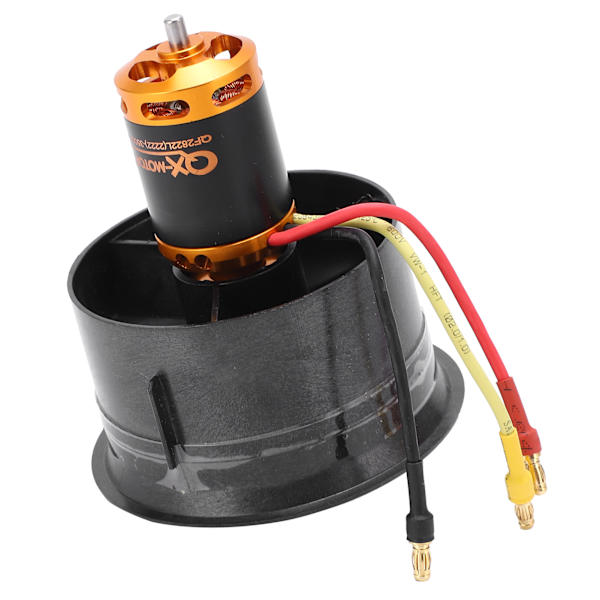 QXMotor 64 mm EDF-set QF28223500KV borstlös motor med 12 blad kanalfläkt för RC-flygplan