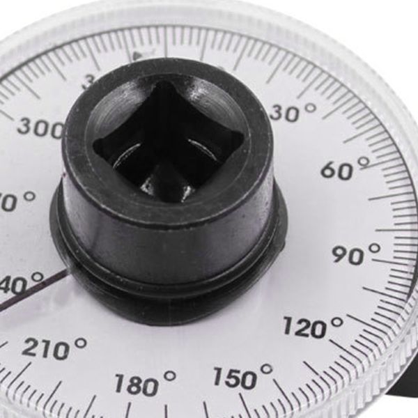 Torque Angle Gauge 1/2 inch 360° Precision Angle Tightening Clear Scale Adjustable Angle Measuring Tool