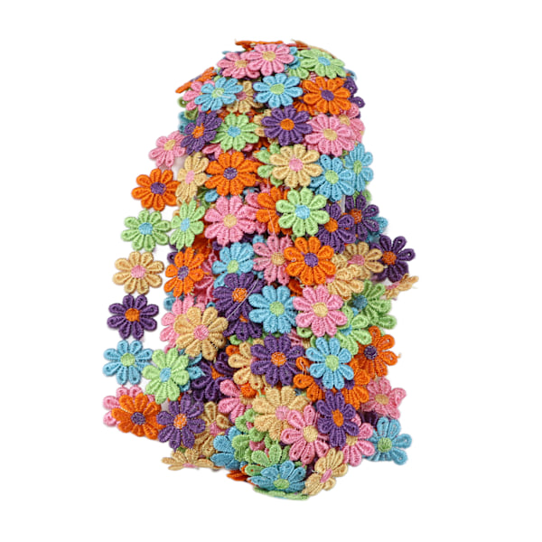 Blondekant Farverig Levende Dejligt Tusindfryd Mønster Bånd Scrapbooking Tilbehør til Tøj Armbånd