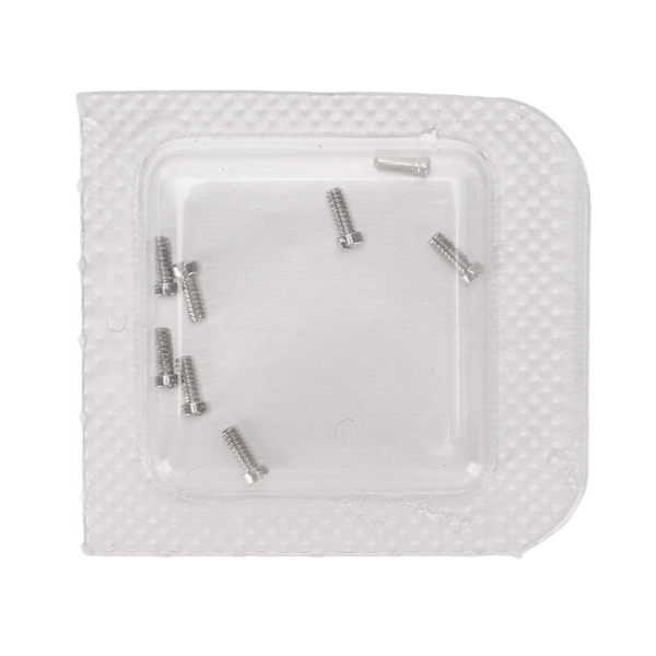 8st mikroklocka reparationsskruvar i rostfritt stål klocka bakstycke skruvar för Ballon Bleu hane 1 X 1,4 X 3,2 mm