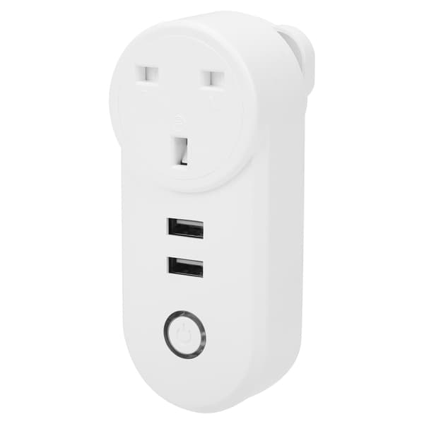 WiFi Smart Plug Strømuttak Trådløs Timer Fjernkontroll LSPA2 UK Plug 100‑240VAC
