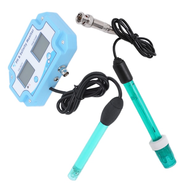 PH‑2987 3 i 1 Online PH-saltindhold TEMP-måler Vandkvalitetsmåler til fisketank Akvarium US-stik 110V-120V