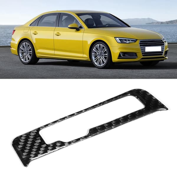 Kulfiber Gearshift Panel Dekorationssticker Kit Passer til Audi A4 B8 A5 Q5