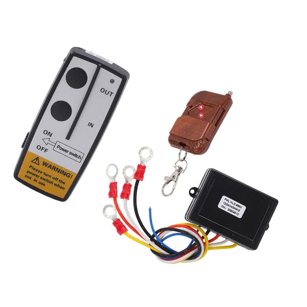Trådlös Winch Remote Control Key Receiver Kit 75ft Long Distance DC 12V 24V Universal