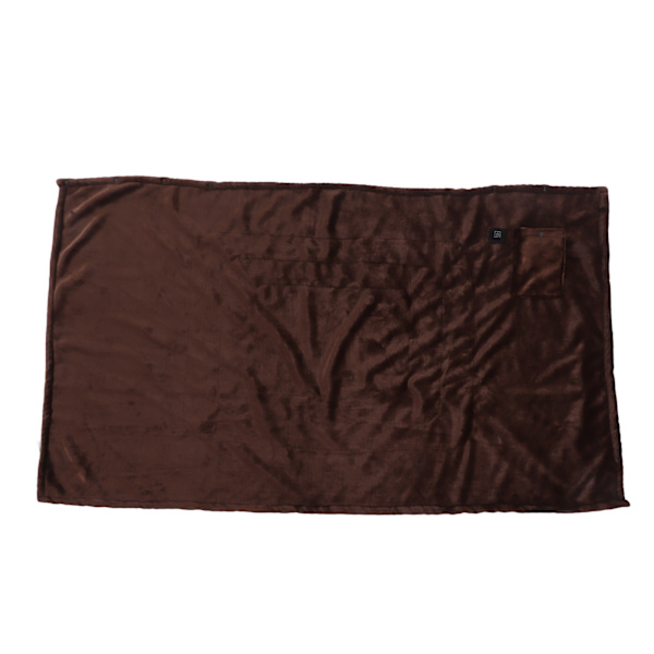 Elektrisk oppvarmet teppe Lite 5V Rask oppvarming Tykk flanell Elektrisk teppe Kaffe 140x80cm / 55.1x31.5in
