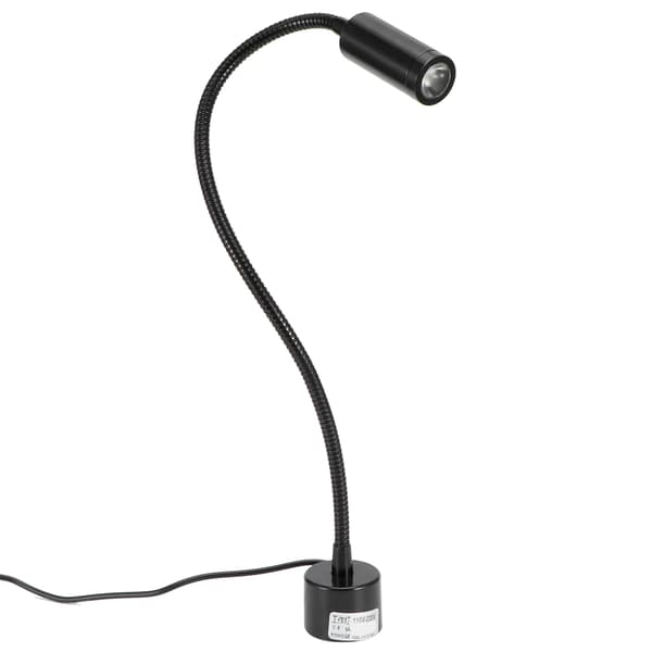 Adjustable Gooseneck LED Work Light with Magnetic Base for CNC Lathe Machine US Plug 110‑220V