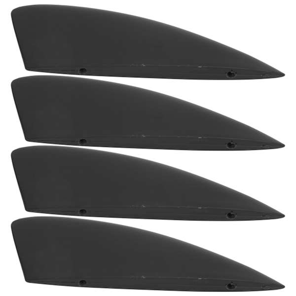 4 stk. Surfbrættefinner Plast Surf SUP-finner til Long Board Paddle Board Surfbræt Hale