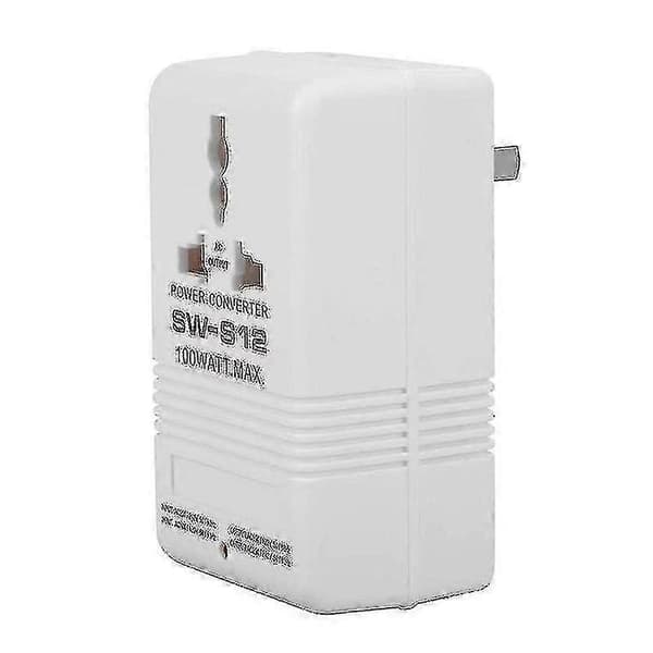 Bærbar 100W spenningsomformer 110V 120V til 220V 240V Step Up Down reiseadapter [LD]
