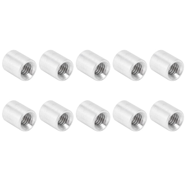 10 st Rund fristående aluminiumlegering invändig gänga pelare Anslutningskolonn distanshållare M4x0.7mmLång 9mm