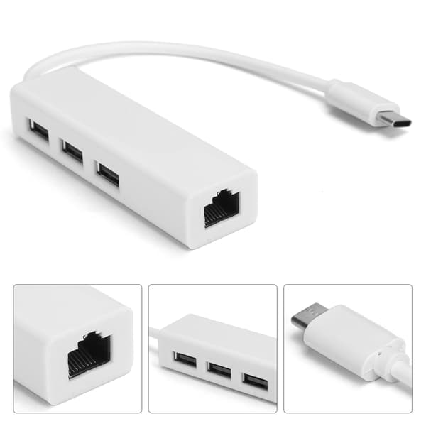 USB Type C til Ethernet-adapter - Højhastighedsnetværksadgang til WIN XP/7/8/OS X