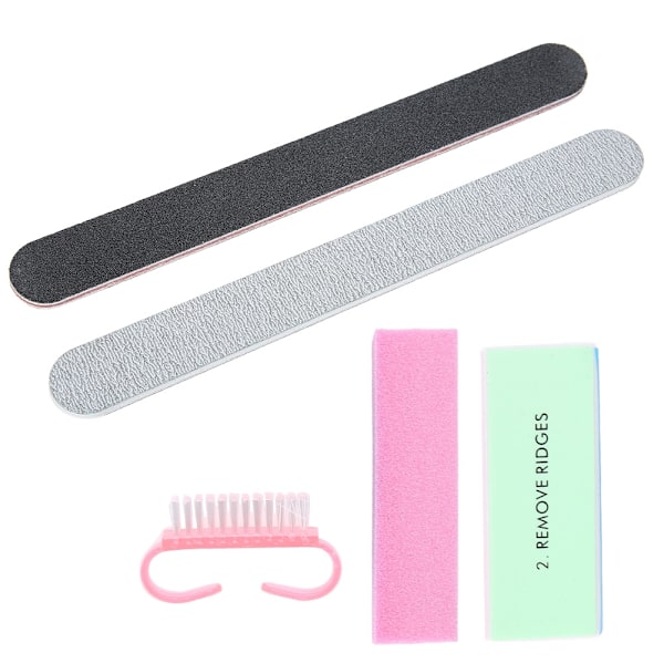 5 stk Professionelt Manikyrværktøj Neglefiler Buffertar Pedikyr Nail Art Kit