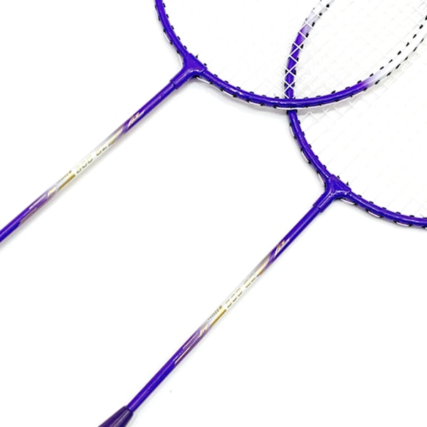 Badmintonmaila 2 pelaajalle Superkevyt jaettu kahva Rauta-seos Badmintonmailasetti aloittelijoille lapsille Violetti