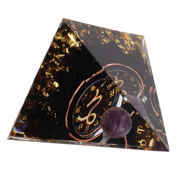 5 cm Orgonitpyramide til positiv energilagning Krystalpyramidemeditation Orgonitpyramider Chakra Zodiac Energy Generator Stenbukken