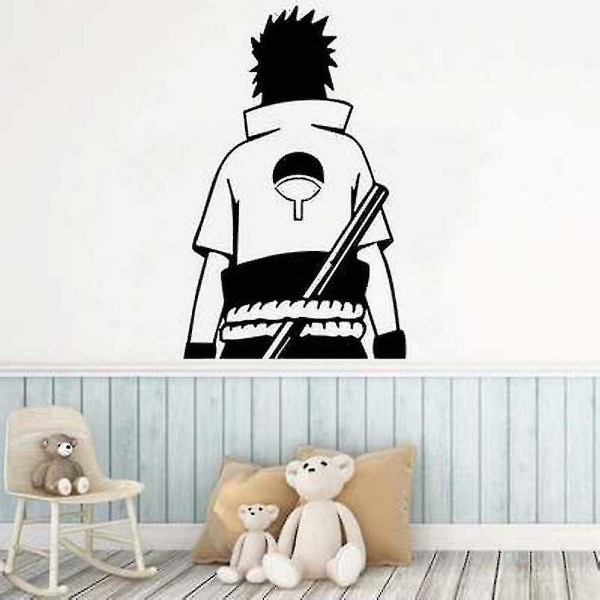 Hmwy-naruto Vinyl Anime Väggdekaler Menga Pvc Tapeter Dekorativa DIY Väggdekal För Barnrum 57x90cm