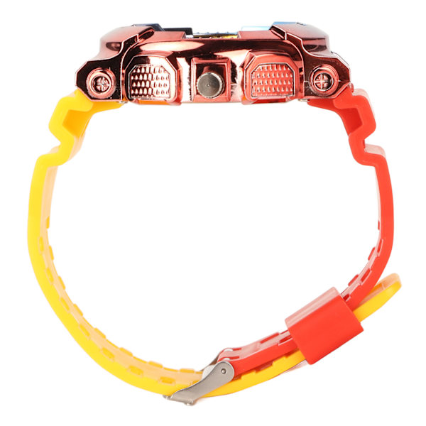 Kvartsur Gradient Vandafvisende Let Langvarig Tid Præcis Mode Sport Armbåndsur Rød Top Gul Bund