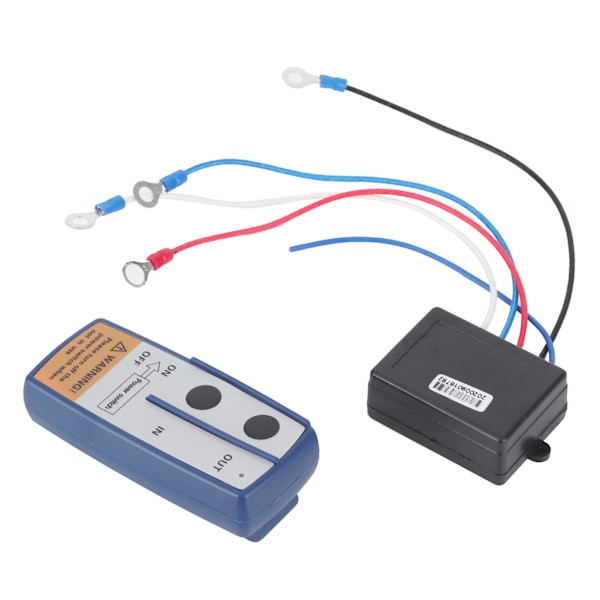 Elektrisk vinsj fjernkontroll trådløst styringssystem 12V strømbryter for terrengkjøretøy