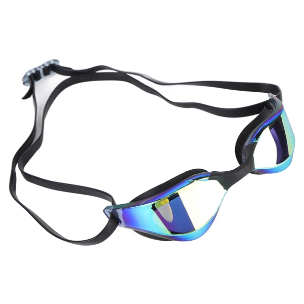 Vuxen simglasögon utan läckage UV-skydd simtävlingsglasögon högupplösta linser svart