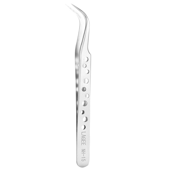 Vippeextension-pincet i rustfrit stål Vippeforlængelsesværktøj (NH-15 Curved)