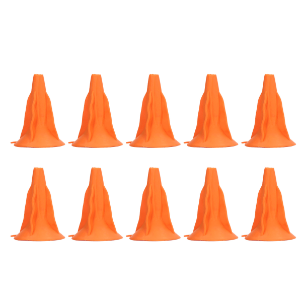 10Pcs Soft Rubber Arrowhead Suction Cup Arrow Heads for Children Hunting Game Outdoor Sports Orange