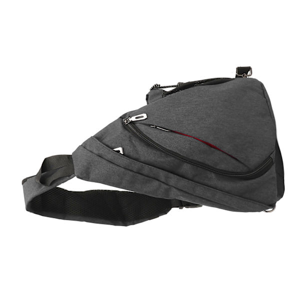 Män Fanny Pack Enkel Snygg Multifunktionell Bärbar justerbar axelrem Slingväska för utomhusresor Grå