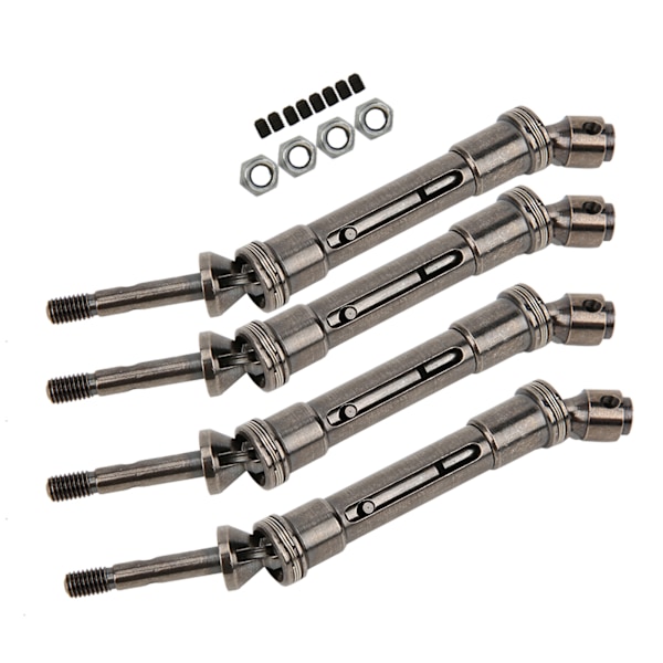 För Traxxas 1/10 Slash 4x4 SLA017 SLA018 Fram och bak transmissionsaxel i metall