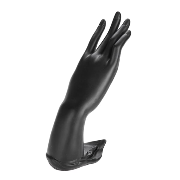 Harpiks Mannequin Hånd Finger Smykker Ring Armbånd Display Holder Stativ (Harpiks Sort)