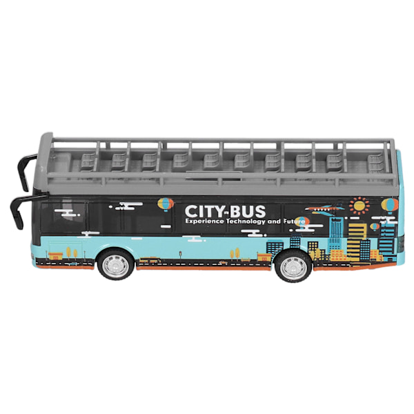 Bussimalli Vetoauto Leikkiauto Lapsille Automalli Kokoelma Leikkikoristelma (Vaaleansininen)