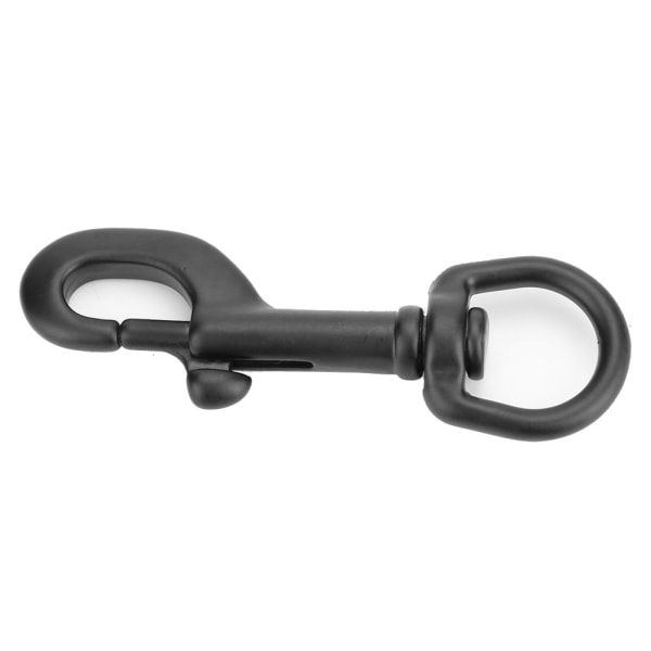 316 rustfrit stål enkelt hoved krog Swivel Eye Snap Scuba Diving Tilbehør (90MM, sort)