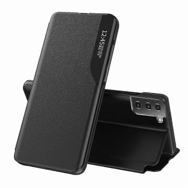 Galaxy S21+ 5G PU-lædercover med stativ og vindue