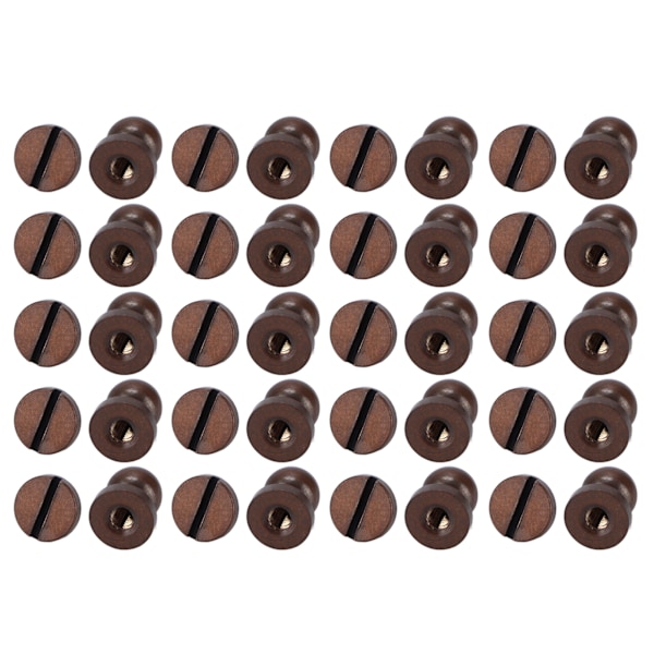 Monk Rivets Rød Bronse Rund Hode Stud Skruer Spiker Bagasje Smykker Maskinvare Tilbehør 7x6mm